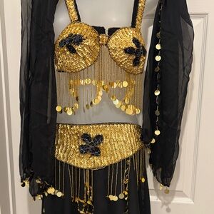 Gold and Black Womens Costume